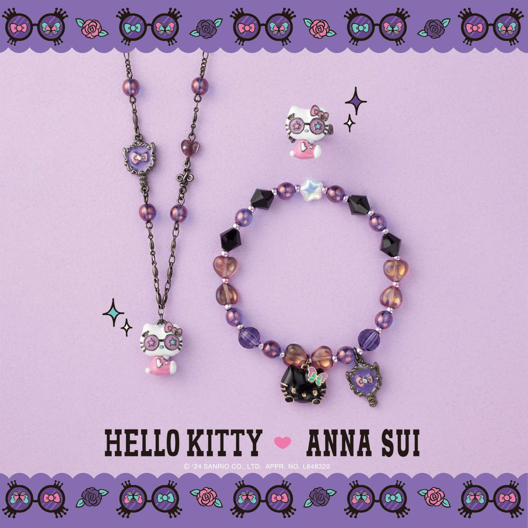 HELLO KITTY×ANNA SUI」のアクセサリーが登場☆｜サンリオ