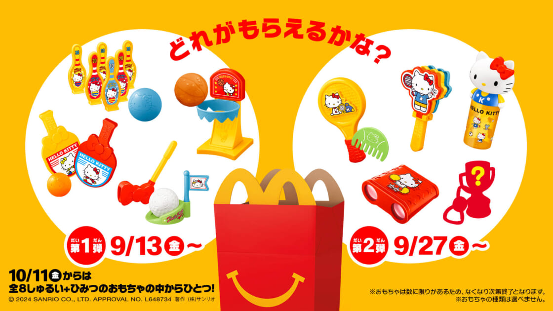 マクドナルドのハッピーセット (R) にハローキティが登場♪｜サンリオ